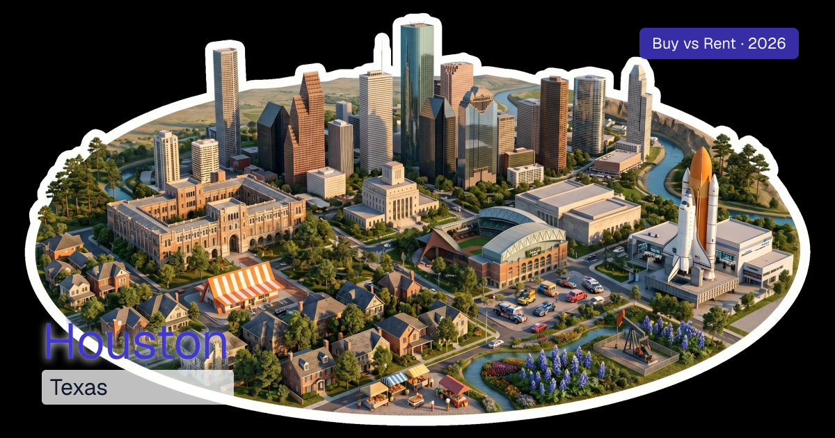 Buy vs Rent in Houston 2026 — The Full Math on Why Renting Still Wins